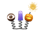 Unusual Spooky Head-Bouncers