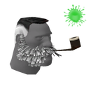 Lord Cockswain's Novelty Mutton Chops and Pipe