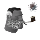 Lord Cockswain's Novelty Mutton Chops and Pipe