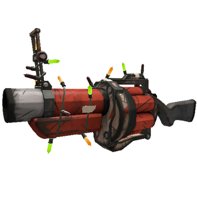 Strange Festivized Specialized Killstreak Team Charged Grenade Launcher (Well-Worn)