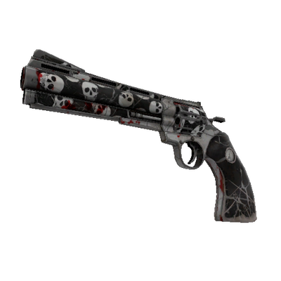 Strange Professional Killstreak Skull Cracked Revolver (Battle Scarred)