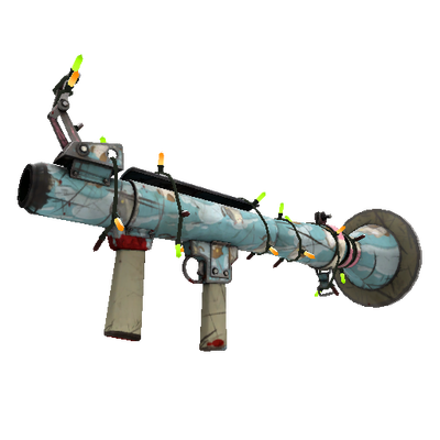 Festivized Blue Mew Rocket Launcher (Well-Worn)