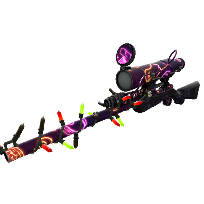 Neon-ween Снайперская винтовка (Немного поношенное) с украшениями серийн