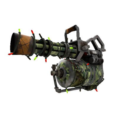 Strange Festivized King of the Jungle Minigun (Battle Scarred)
