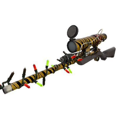 Strange Festivized Killstreak Tiger Buffed Sniper Rifle (Well-Worn)