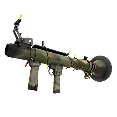 Strange Unusual Festivized Specialized Killstreak Woodland Warrior Rocket Launcher (Well-Worn)
