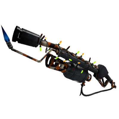 Strange Festivized Specialized Killstreak Merc Stained Flame Thrower (Minimal Wear)