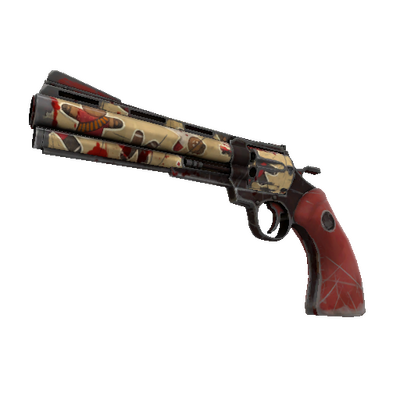 Unusual Professional Killstreak Cookie Fortress Revolver (Battle Scarred)